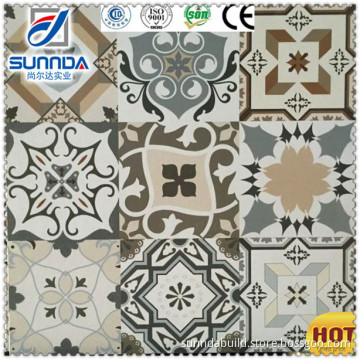 rustic glazed matte non slip 3D tiles printing inkjet digital flower series gres porcelain floor tiles